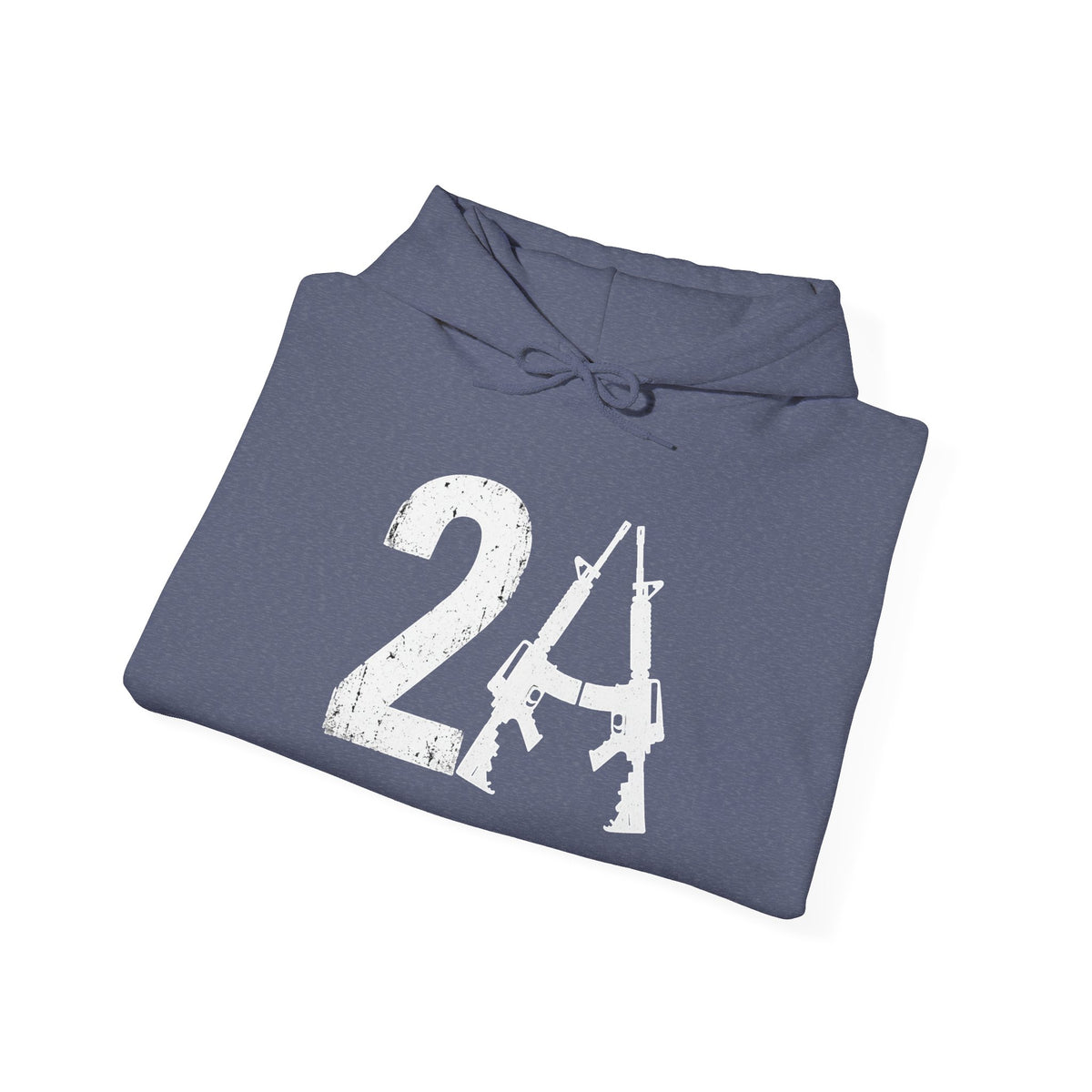 2A Distressed Gun Symbol Hoodie - Second Amendment Patriot Pullover