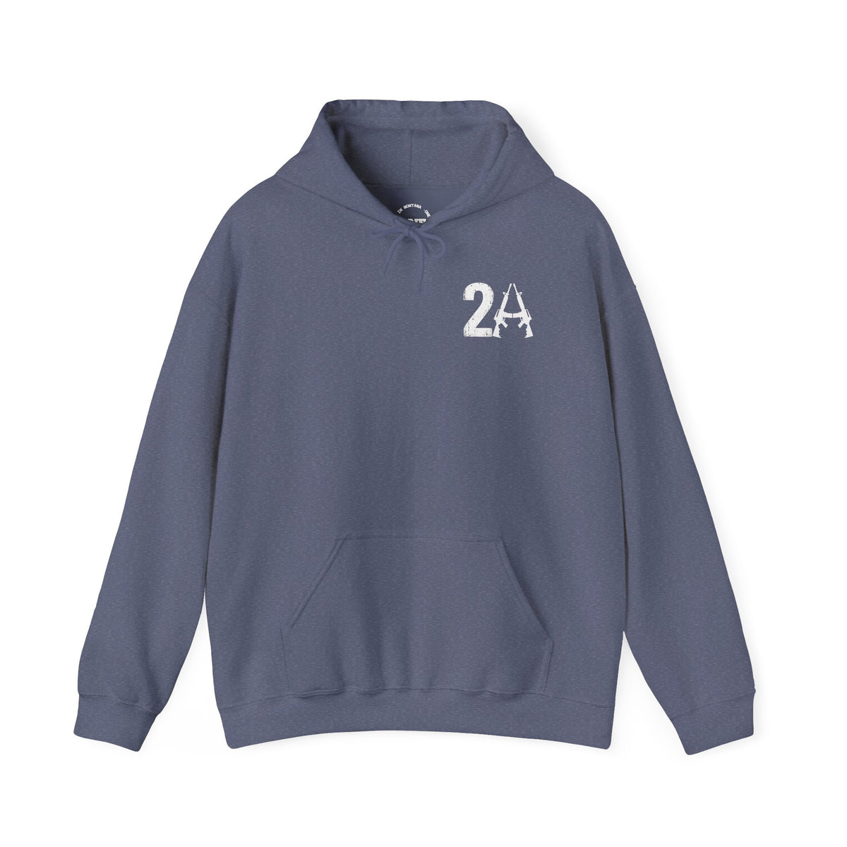2A Pocket Hoodie — "All Faster Than Dialing 911" Firearm Caliber Graphic Hoodie