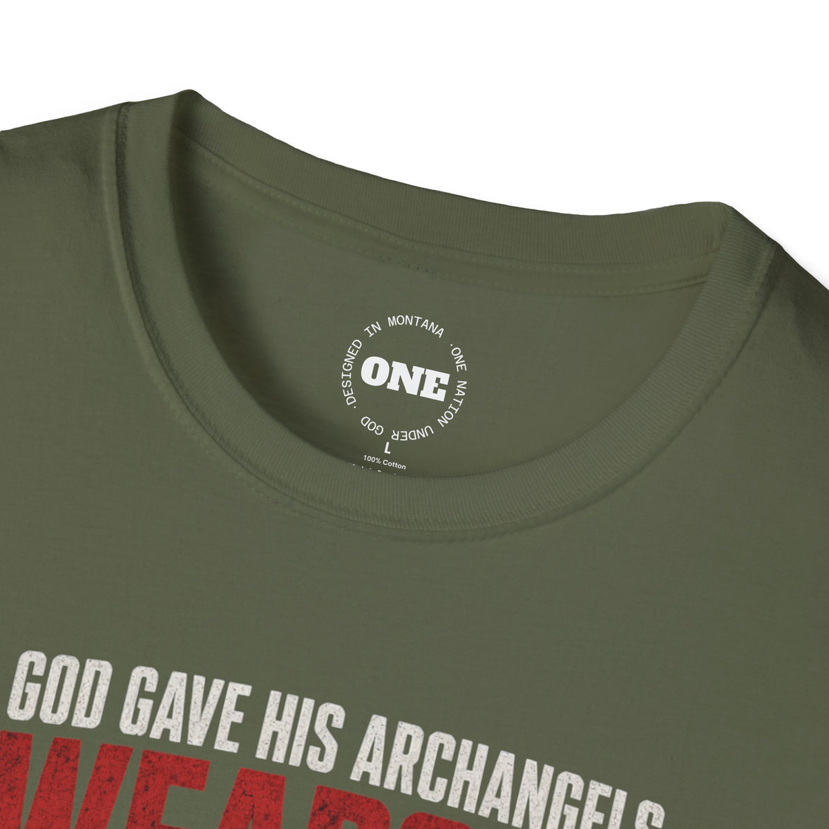 Weapons T-Shirt — "God Gave His Archangels Weapons" Patriotic Military Tee