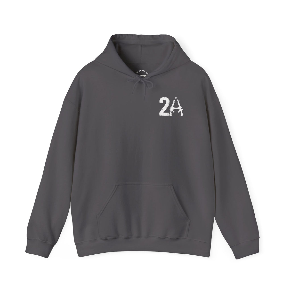 2A Pocket Hoodie — "All Faster Than Dialing 911" Firearm Caliber Graphic Hoodie