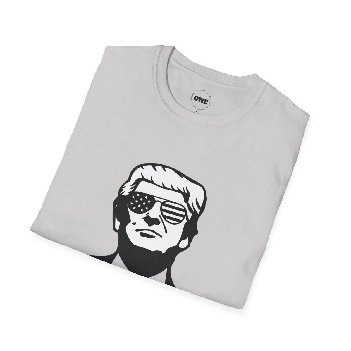 Graphic T-Shirt — 'You Missed' Retro Patriotic Portrait