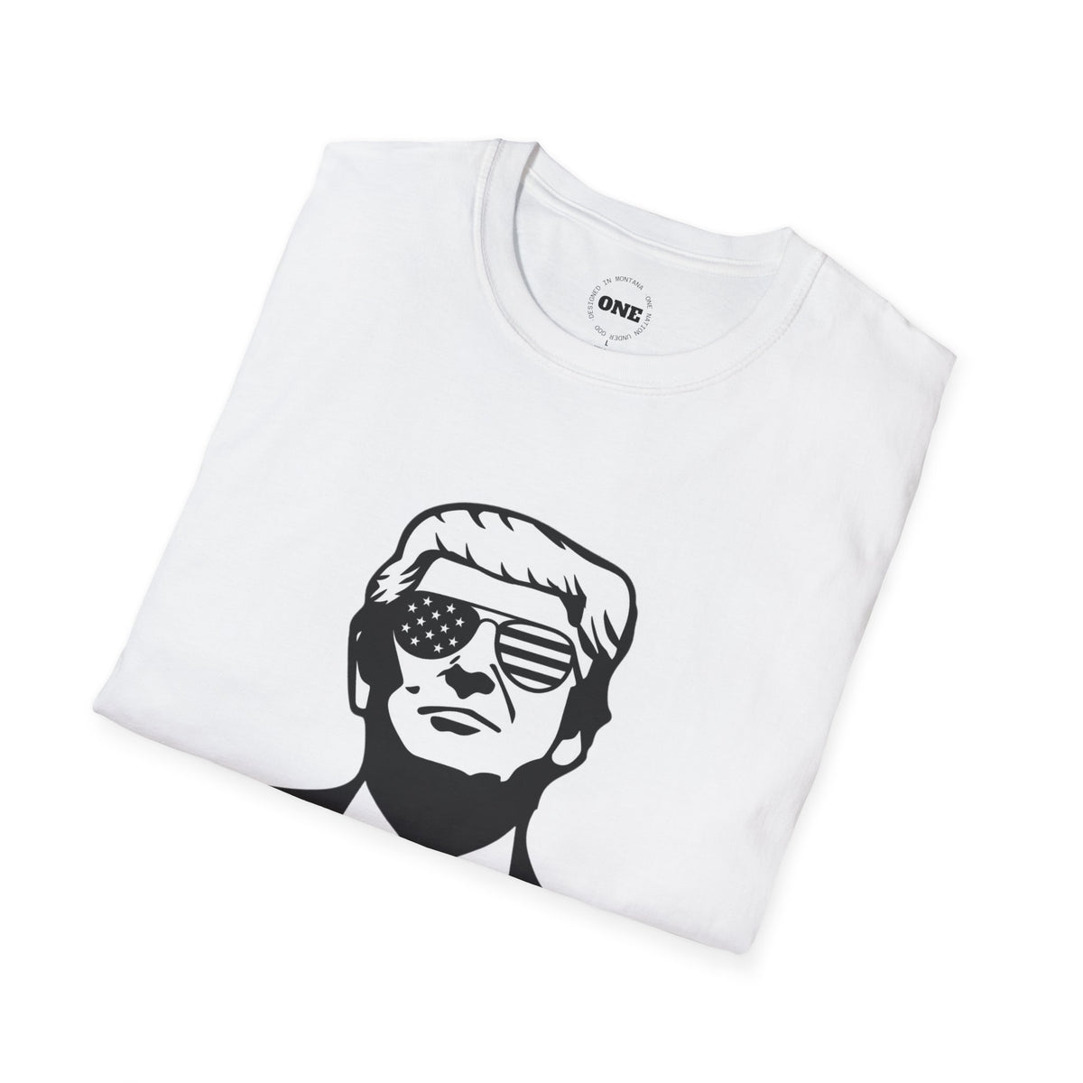 Graphic T-Shirt — 'You Missed' Retro Patriotic Portrait