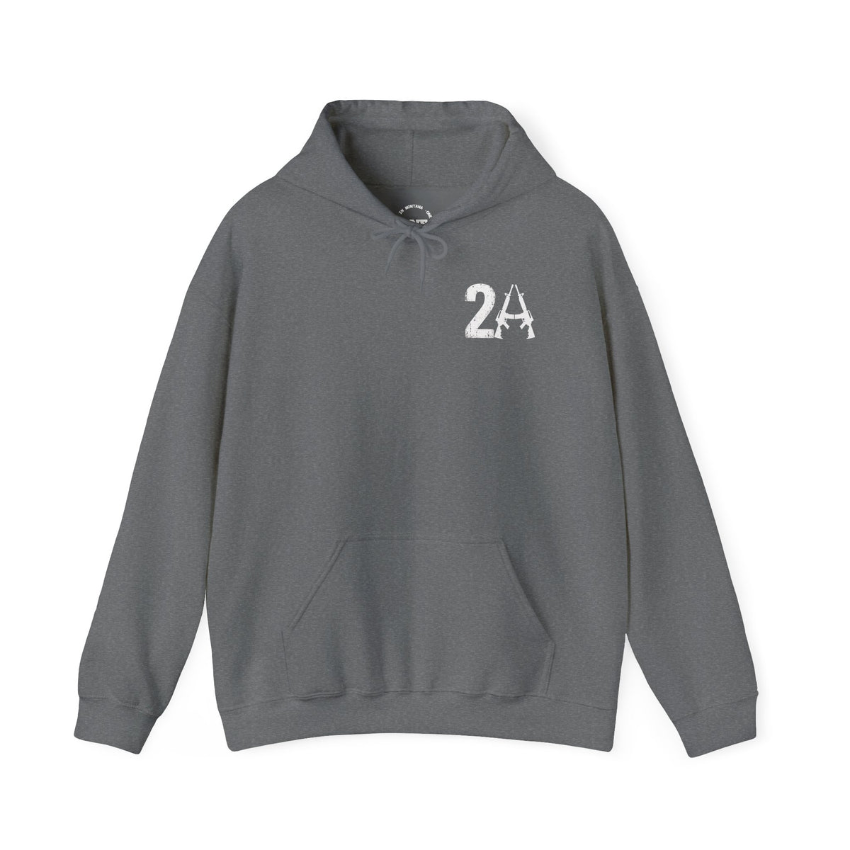 2A Pocket Hoodie — "All Faster Than Dialing 911" Firearm Caliber Graphic Hoodie