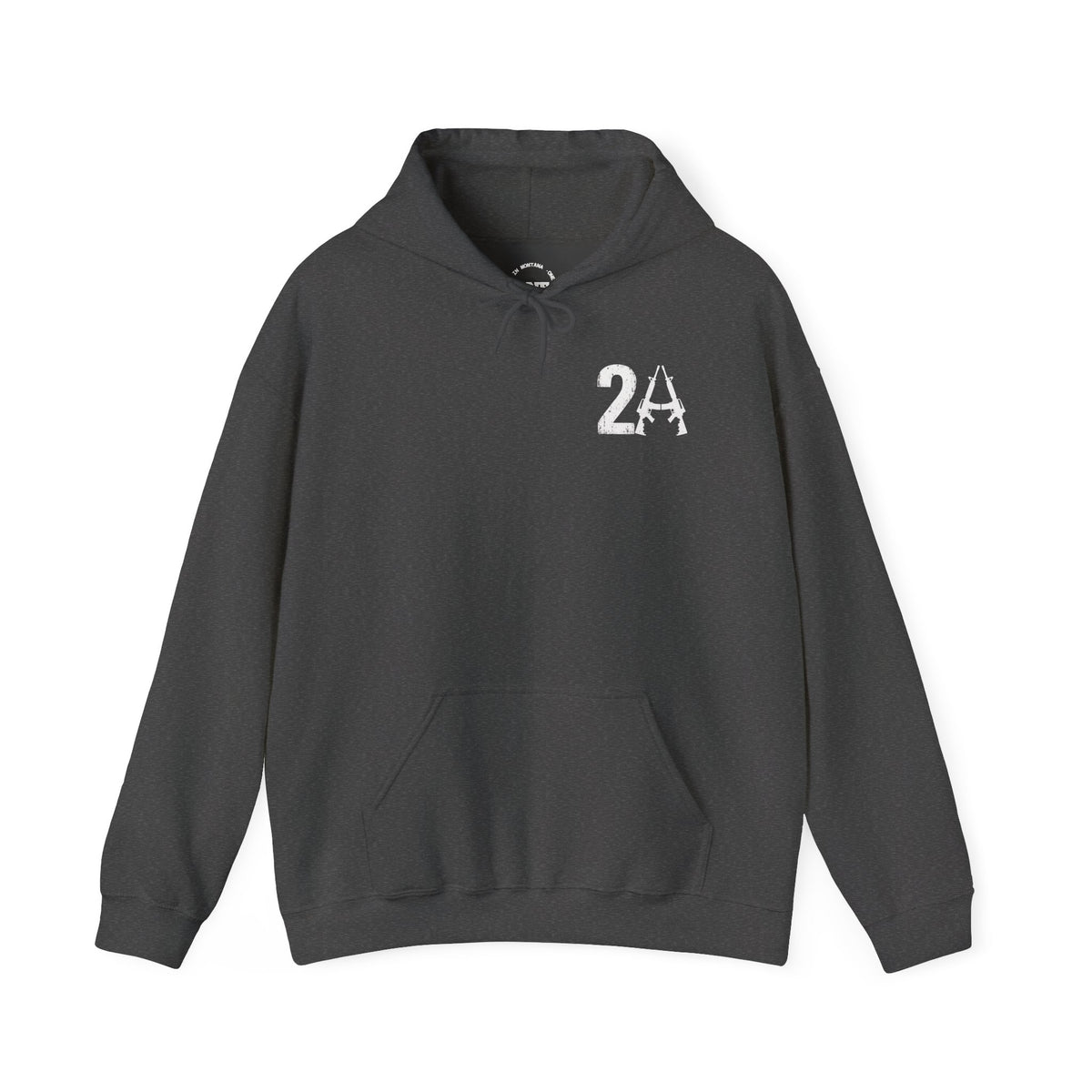 2A Pocket Hoodie — "All Faster Than Dialing 911" Firearm Caliber Graphic Hoodie